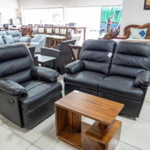 Juego de sala reclinable Incluye sillón doble y  sillón sencillo reclinable
