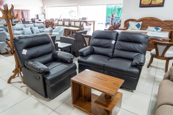 Juego de sala reclinable Incluye sillón doble y  sillón sencillo reclinable