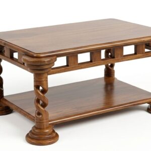 Mesa de Centro Rectangular Salomónica