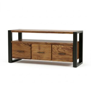 Mueble de TV Bicolor en Madera de Cenízaro