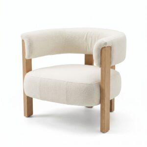 Butaca Beige Madera Clara
